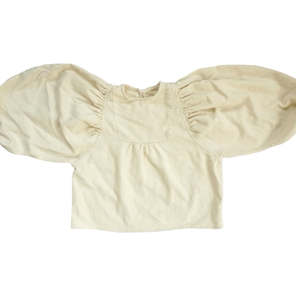 NWT/Boutique Tambere Girls’ Ivory Balloon Sleeve Top